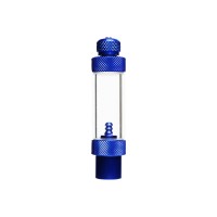 Aluminium Aquarium CO2 Bubble Counter for Solenoids and Regulators BLUE