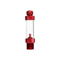 Aluminium Aquarium CO2 Bubble Counter for Solenoids and Regulators RED